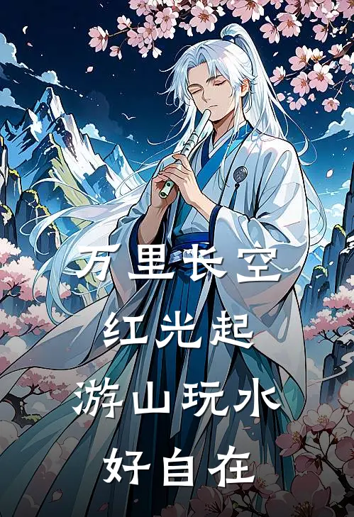 万里长空红光起,游山玩水好自在