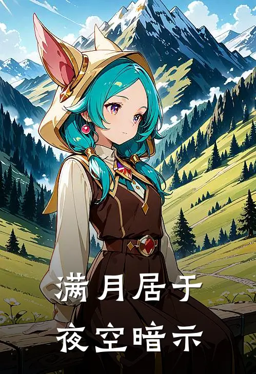 满月居于夜空暗示